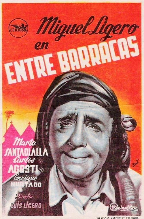 Entre barracas 1954 official movie poster