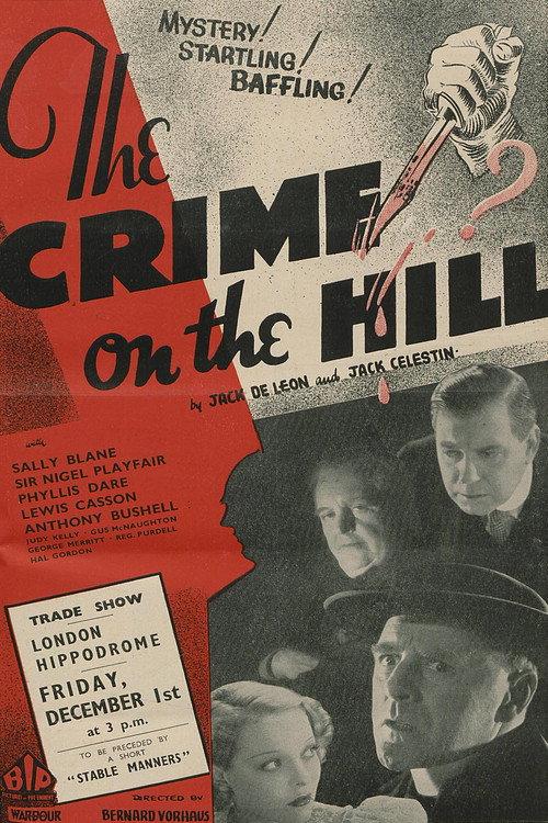 Crime on the Hill 1933 official movie poster