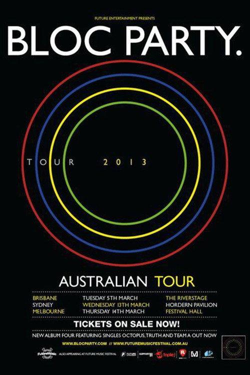 Bloc Party - Live in Sydney 2013 official movie poster