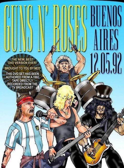 Guns N' Roses Live In Argentina 1992 official movie poster