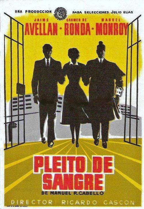Pleito de sangre 1956 official movie poster
