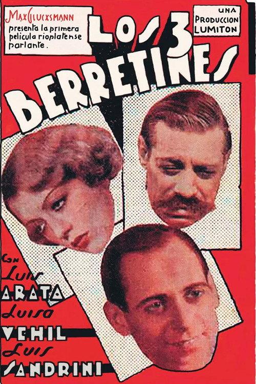 Los Tres Berretines 1933 official movie poster