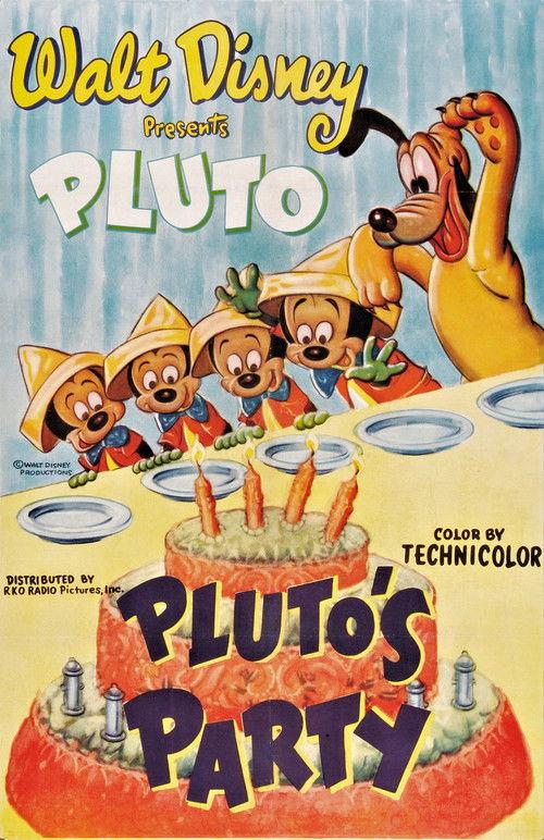 Pluto's Party 1952 official movie poster