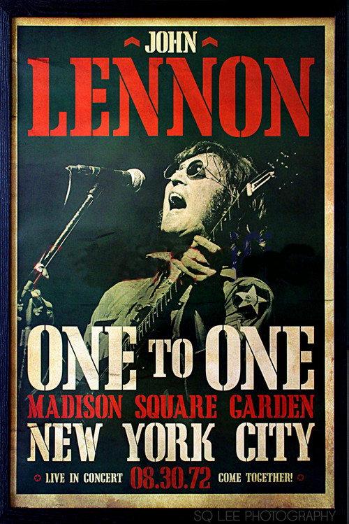 The One to One Concert 1972 official movie poster