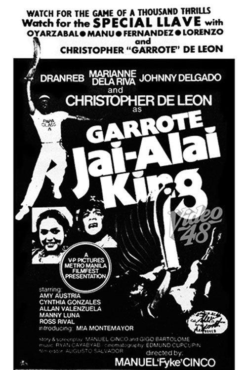 Drigo Garrote: Jai Alai King 1978 official movie poster