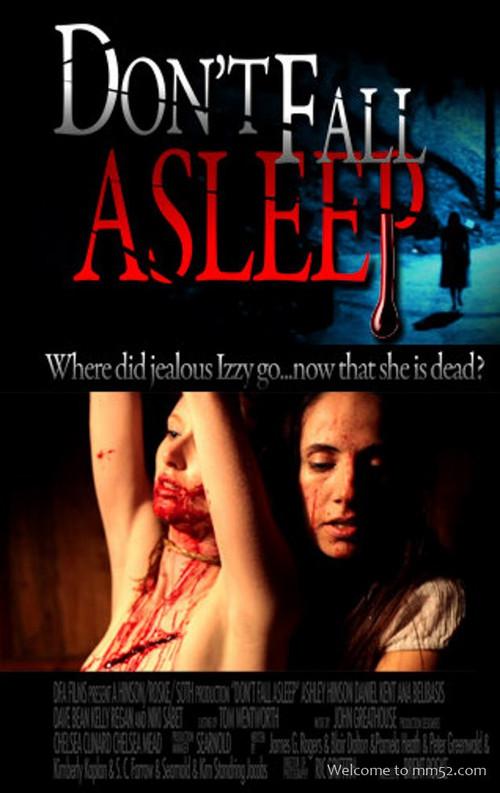 Don't Fall Asleep 2010 official movie poster