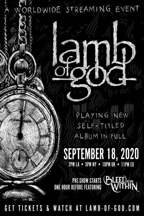 Lamb of God - Self Titled Live Stream 2020 official movie poster