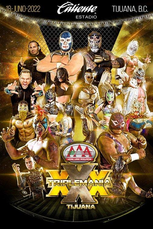 AAA Triplemania XXX: Tijuana 2022 official movie poster