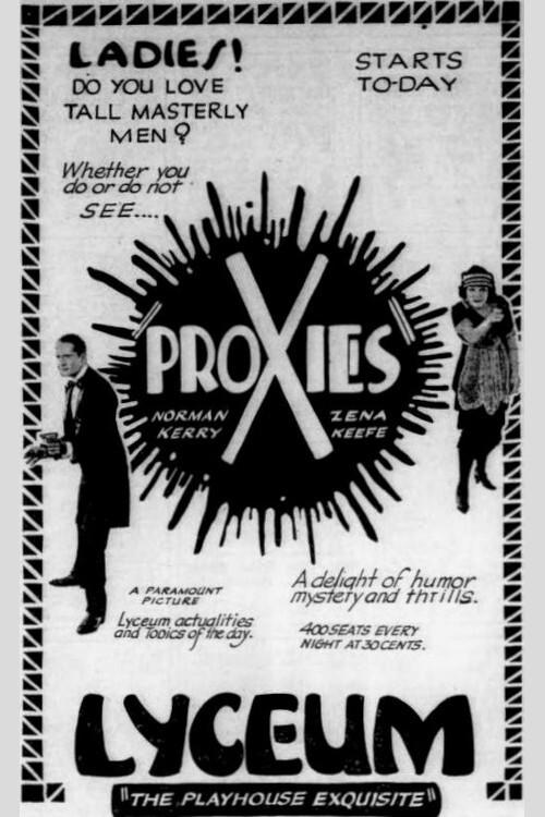 Proxies 1921 official movie poster