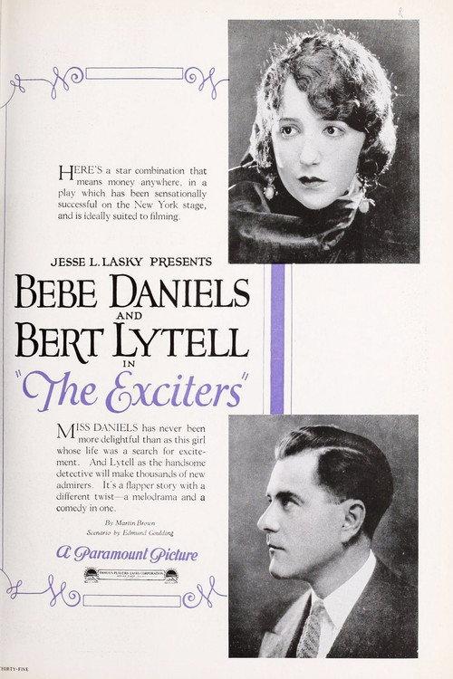 The Exciters 1923 official movie poster
