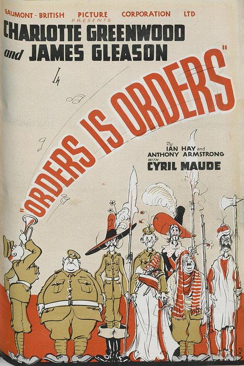 Orders Is Orders 1933 official movie poster