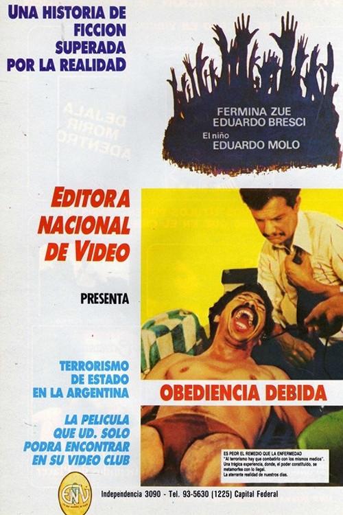 Obediencia Debida 1986 official movie poster