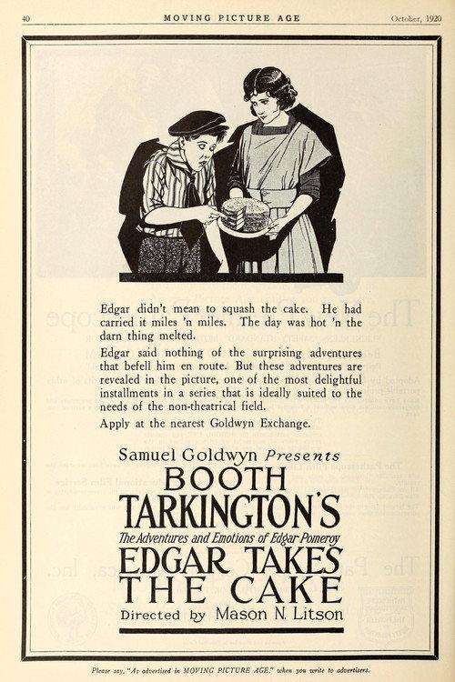 Edgar Takes the Cake 1920 official movie poster