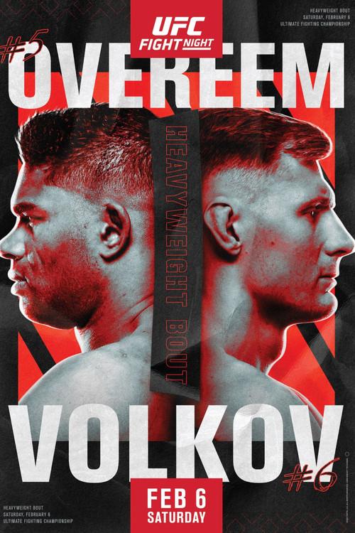 UFC Fight Night 184: Overeem vs. Volkov 2021 official movie poster