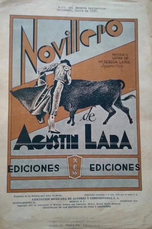 Novillero 1937 official movie poster