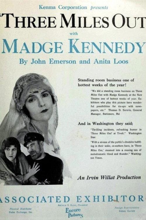 Three Miles Out 1924 official movie poster