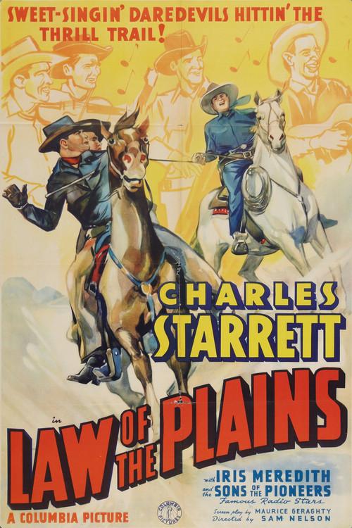 Law of the Plains 1938 official movie poster