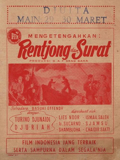 Rentjong dan Surat 1953 official movie poster