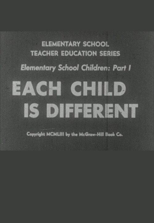 Each Child is Different 1954 official movie poster