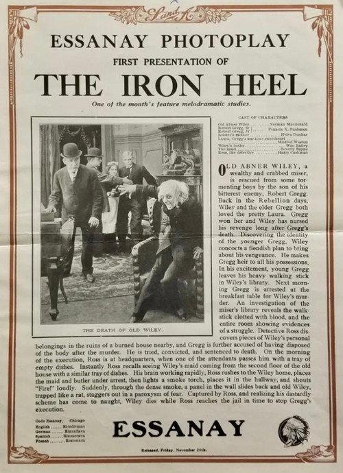 The Iron Heel 1912 official movie poster