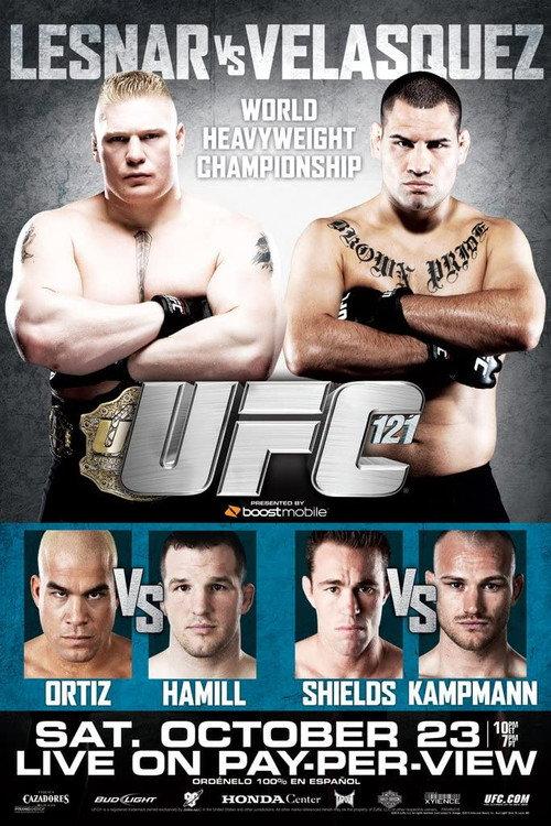 UFC 121: Lesnar vs. Velasquez 2010 official movie poster