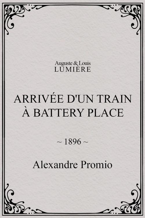 New York. Arrival of a Train at Battery Place 1896 official movie poster