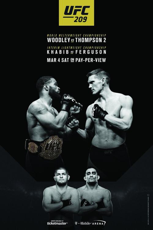 UFC 209: Woodley vs. Thompson 2 2017 official movie poster
