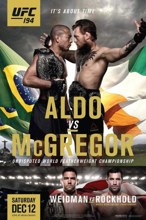 UFC 194: Aldo vs. McGregor 2015 official movie poster