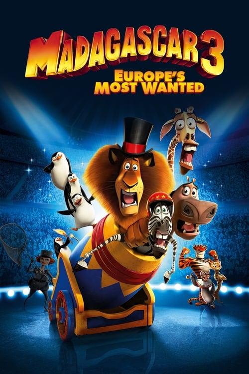 Madagascar 3: Europe's Most Wanted 2012 official movie poster