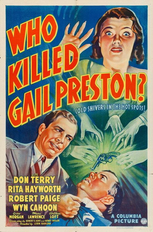 Who Killed Gail Preston? 1938 official movie poster