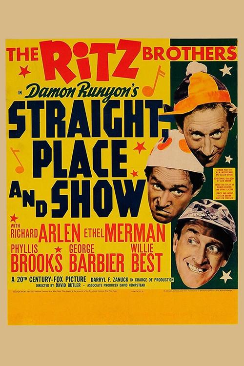 Straight, Place and Show 1938 official movie poster