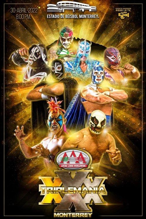 AAA Triplemania XXX: Monterrey 2022 official movie poster