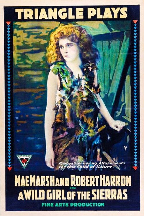 A Wild Girl of the Sierras 1916 official movie poster