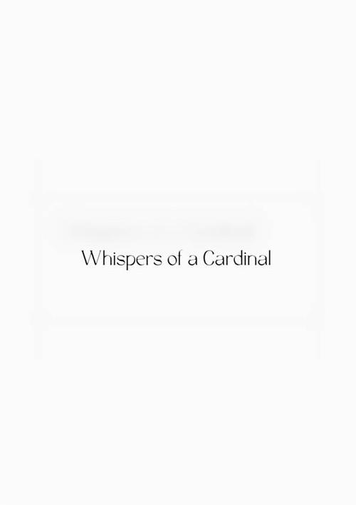 Whispers of a Cardinal 2025 official movie poster