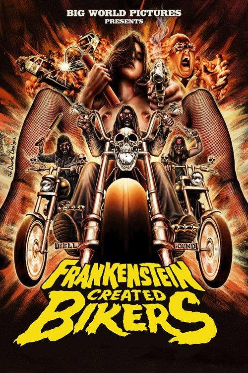 Frankenstein Created Bikers 2016 official movie poster