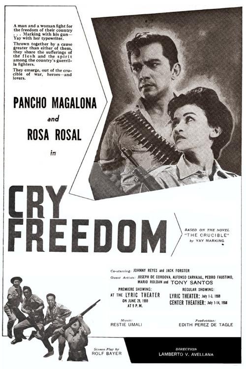 Cry Freedom 1959 official movie poster