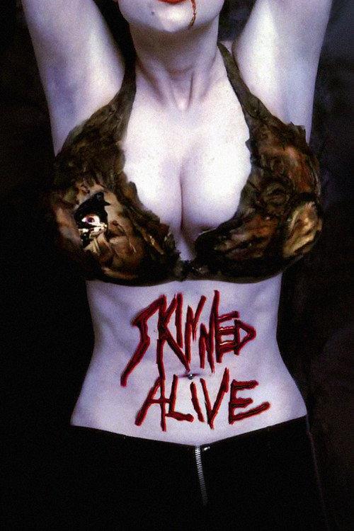 Skinned Alive 1990 official movie poster
