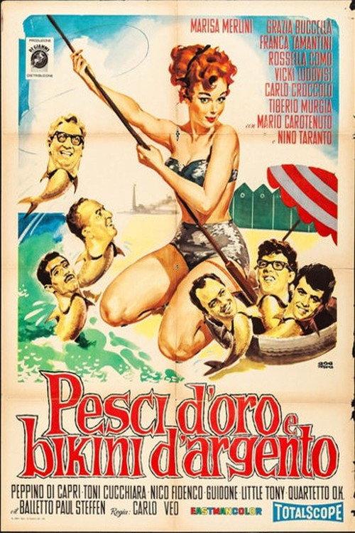 Pesci d'oro e bikini d'argento 1961 official movie poster
