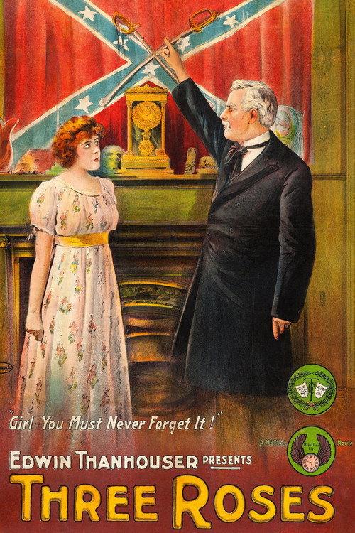The Three Roses 1915 official movie poster