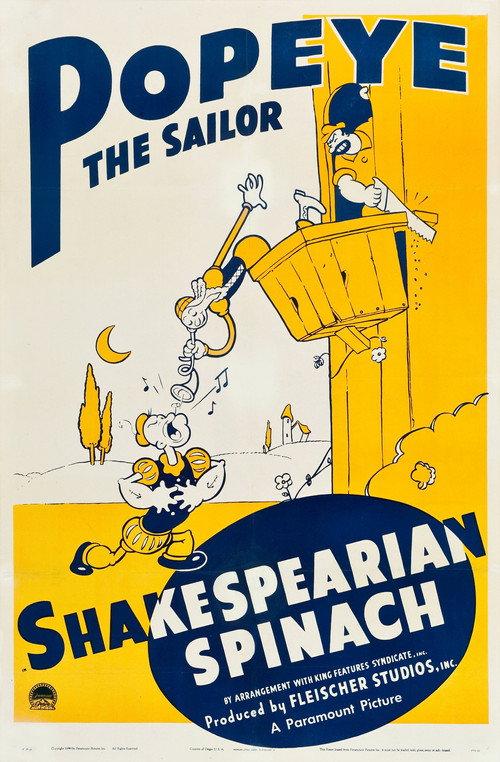 Shakespearian Spinach 1940 official movie poster