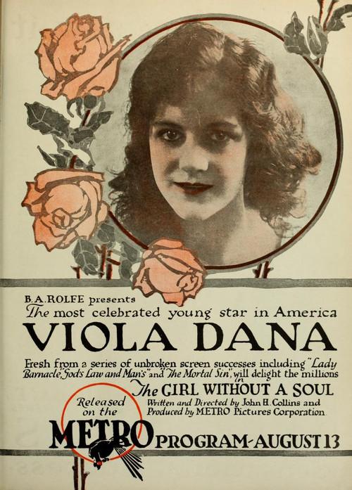 The Girl Without a Soul 1917 official movie poster