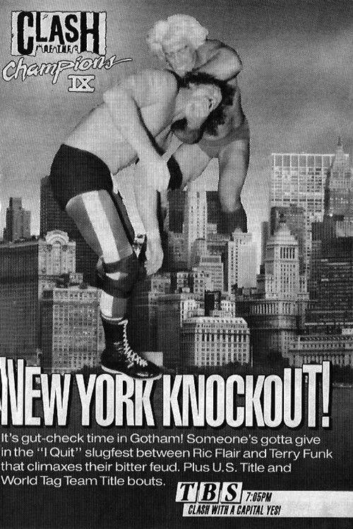 NWA Clash of The Champions IX: New York Knockout 1989 official movie poster