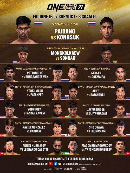 ONE Friday Fights 21: Paidang vs. Kongsuk 2023 official movie poster