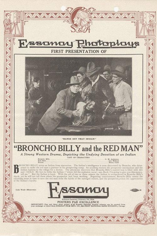 Broncho Billy and the Red Man 1914 official movie poster