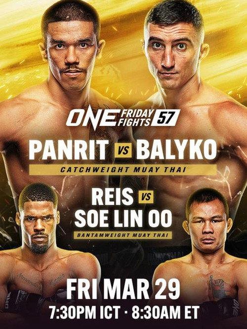 ONE Friday Fights 57: Panrit vs. Balyko 2024 official movie poster