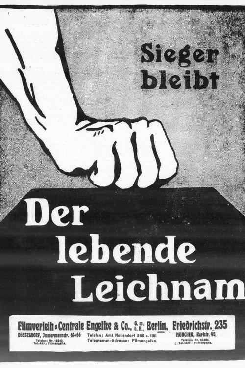 Der lebende Leichnam 1913 official movie poster