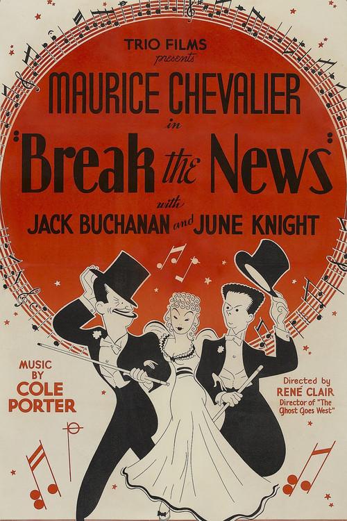 Break the News 1938 official movie poster