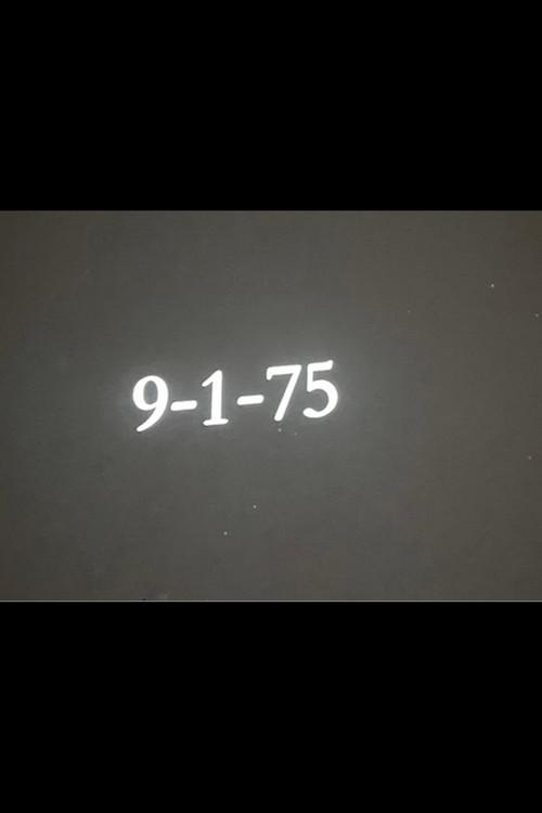9-1-75 1975 official movie poster
