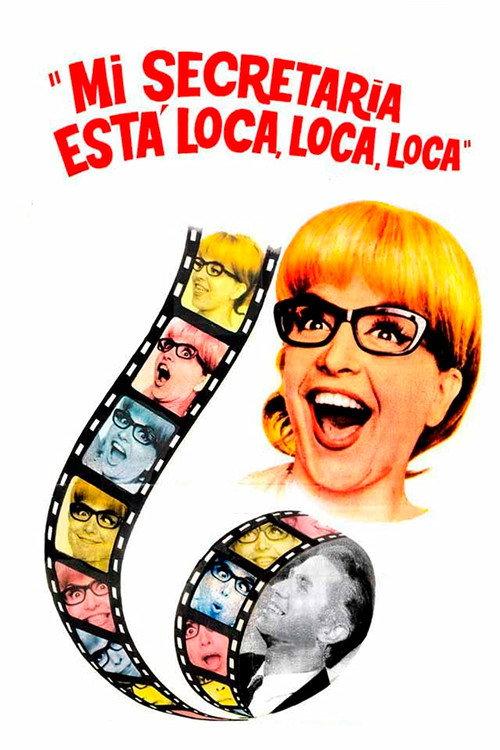 My secretary is mad... mad... mad... 1967 official movie poster