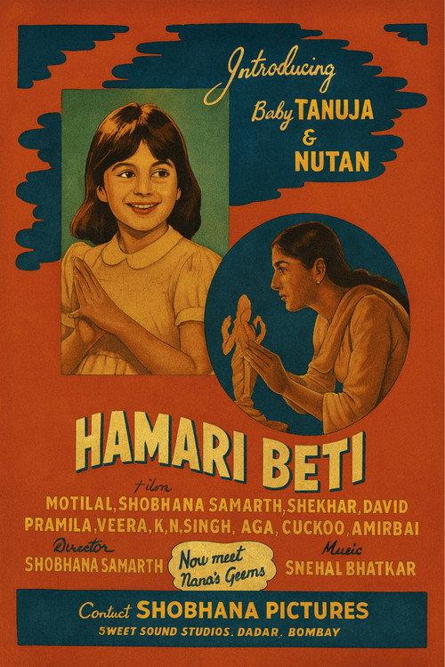 Hamari Beti 1950 official movie poster
